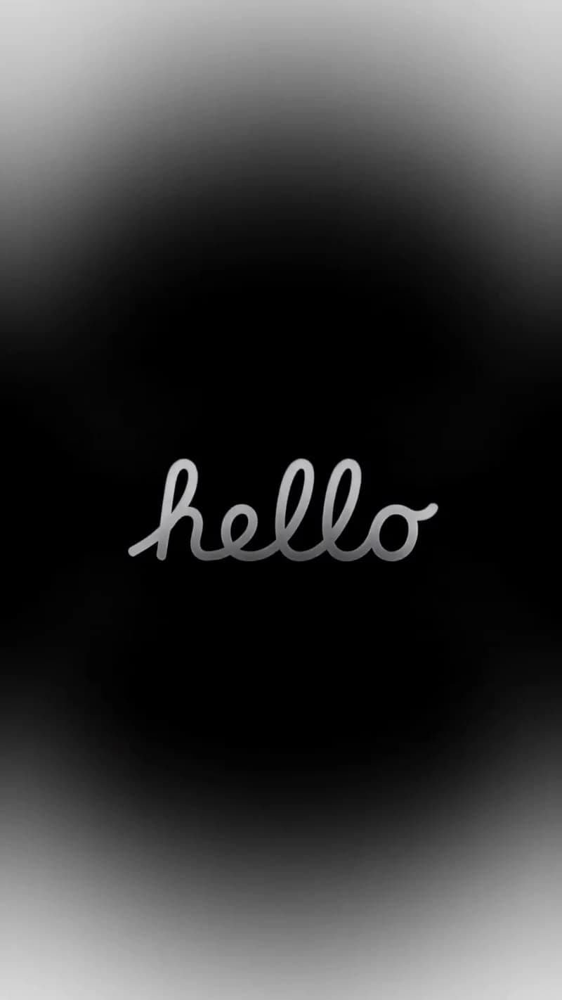hello Grayscale Lockscreen iPhone Live Wallpaper
