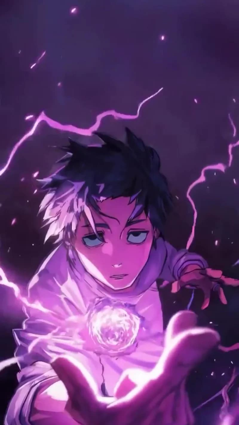 Anime Power Glowing Orb Live Wallpaper